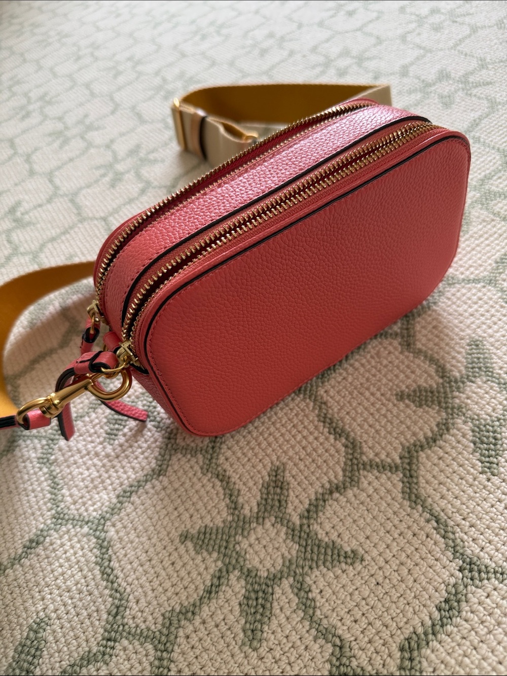 Tory Burch Mini Miller Crossbody Bag in Coral - Picture 8 of 9